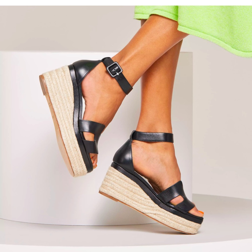 Hermes Black Platform Espadrilles size 6 - Picture 5 of 5